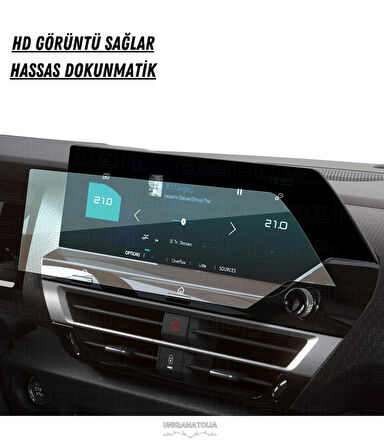 Citroen C4 X-C4 X Max 2025 Navigasyon ve Multimedya Uyumlu Nano Ekran Koruyucu