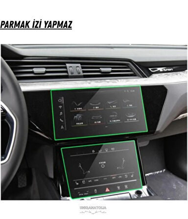 Audi Q8 2025 Navigasyon,Multimedya ve Alt Kontrol Paneli Uyumlu Nano Ekran Koruyucu