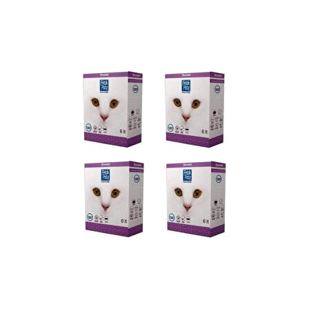 Fresh Paty Unscented Kokusuz Aktif Carbonlu Topaklaşan Kedi Kumu 6 Lt 4 Adet