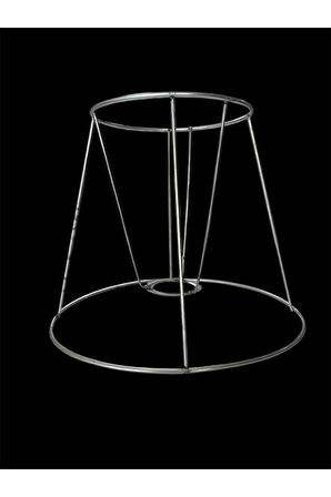 Abajur Başlık İskelet Teli 3mm Paslanmaz Galvaniz Metal (25 CM)