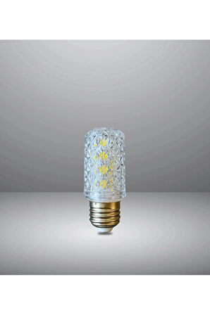 10W Dekoratif Kristal Ampul E27 Led Beyaz Renk 1200 Lümen