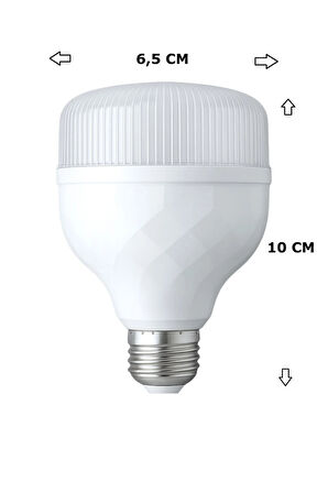 15W Torch Ampul E27 T-BULB Led Beyaz Renk 1800 Lümen
