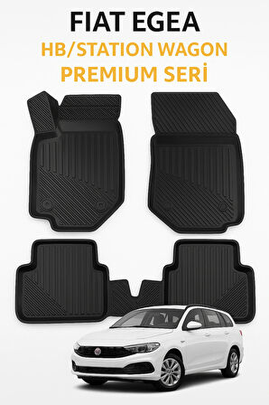 Fiat Egea 2015 Sonrası HB & SW Uyumlu 3D Kauçuk Oto Paspas – Premium Seri