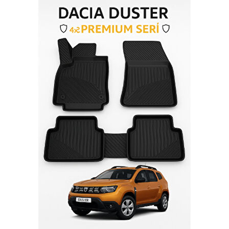 Dacia Duster 4x2 2023+ 3D Havuzlu Oto Paspas