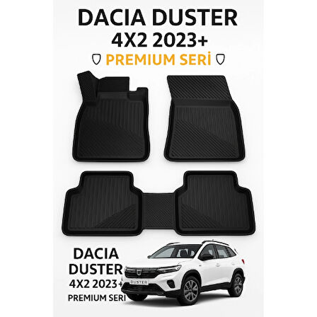 Dacia Duster 4x2 2023+ 3D Havuzlu Oto Paspas