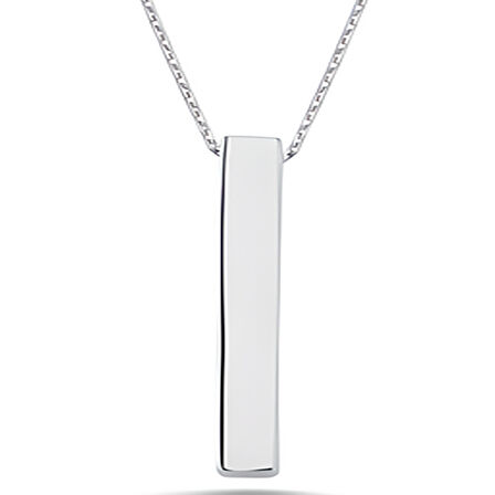 Gümüş Erkek Çubuk Kolye