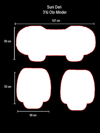 Opel Corsa Ön ve Arka Takım Koltuk Minderi Kılıf Siyah Suni Deri Sarı Dikişli