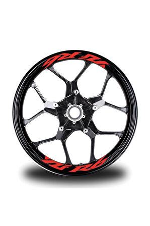 Yzf R6  Yazılı 8Li Jant İçi Yazı Sticker Etiket