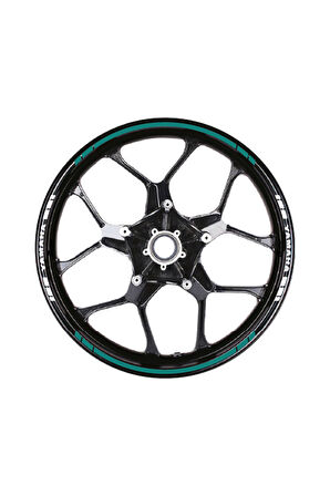 Yamaha Yazılı Kısa Yazısız Uzun Dış Şerit 16'lı Çift Renk Jant Sticker Modeli