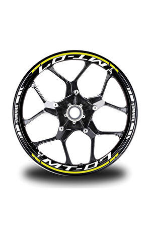 Koyu Sarı Yamaha Fz6r Takım Jant Sticker Etiket