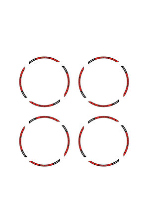 Bajaj Dominar 400 Baskılı Jant Dışı Şerit Motosiklet Sticker Etiket Modeli Kırmızı