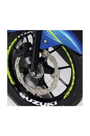Suzuki Gsx-s Jant Sticker Etiket Modeli Neon Sarı