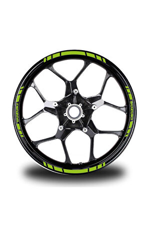 Suzukı Yazılı Kısa Yazısız Kısa Dış Şerit 16'lı Tek Renk Jant Sticker Modeli