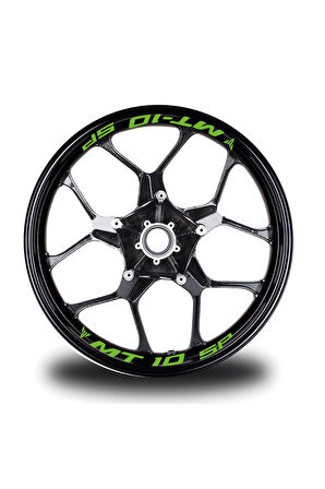 Mt - 10 Sp Yazılı 8Li Jant İçi Yazı Sticker Etiket