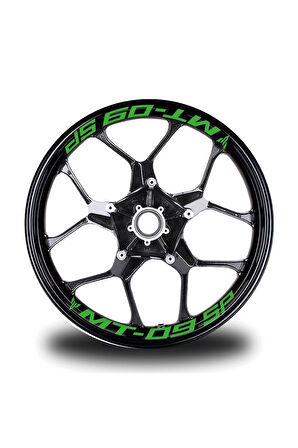 Mt-09 Sp Yazılı 8'li Jant İçi Yazı Sticker Etiket Modeli