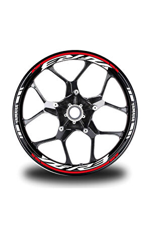 Kırmızı Yamaha YZF R3 Takım Jant Sticker Etiket