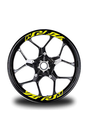 Yzf R1M  Yazılı 8Li Jant İçi Yazı Sticker Etiket