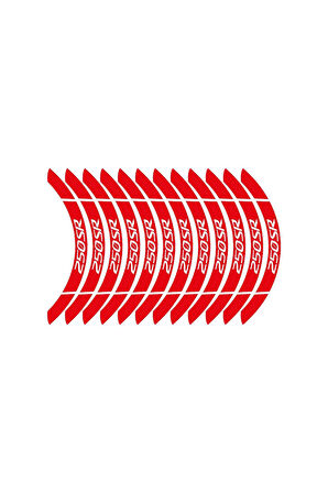 Kırmızı CF MOTO 250 SR Geniş Jant Sticker Etiket Modeli