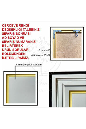 Metal Çerçeveli Gerçek Camlı 2'li Coastline Serenity Tablosu
