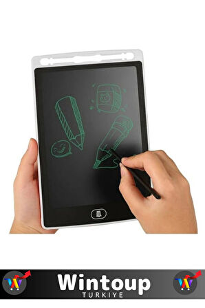 Özel Üretim Dijital Kalemli Çocuk Eğitim Tableti Grafik Ders Not Ödev Resim LCD Writing Tablet Beyaz