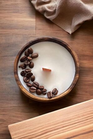 Coffee Bean Vegan Soya Wax Kahve Esanslı Mum PARAFİN İÇERMEZ