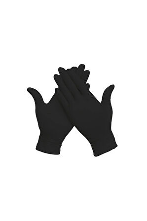 Çok Amaçlı Siyah Nitril Eldiven 1 Paket - Paket 50 Adet