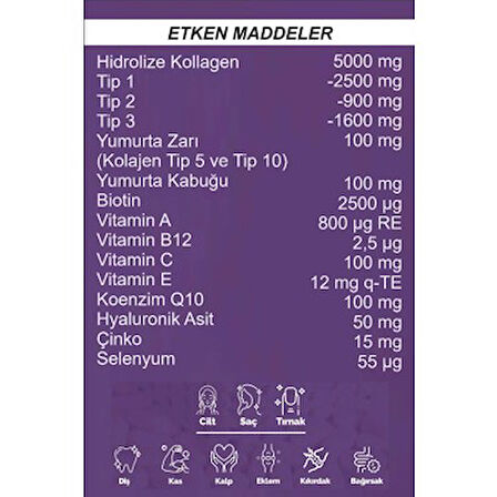 collagen forte platinum 2 KUTU Powder Collagen 300g, 5 Tip Toz Kolajen 10.000mg X 30 Şase & Multivitamin Çilek Aromalı