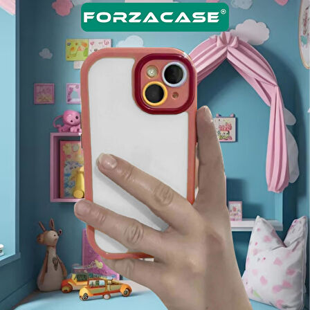 Forzacase Samsung Galaxy A55 uyumlu Colorful Serisi Kamera Korumalı Yarı Esnek Plastik Tpu Kılıf