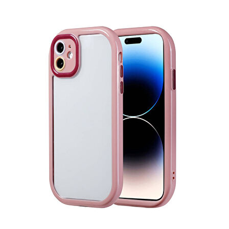 Forzacase iPhone 11 uyumlu Colorful Serisi Kamera Korumalı Yarı Esnek Plastik Tpu Kılıf