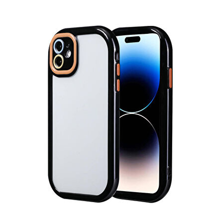 Forzacase iPhone 11 uyumlu Colorful Serisi Kamera Korumalı Yarı Esnek Plastik Tpu Kılıf