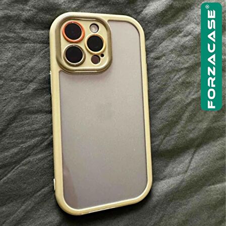 Forzacase iPhone 15 Pro Max uyumlu Colorful Serisi Kamera Korumalı Yarı Esnek Plastik Tpu Kılıf