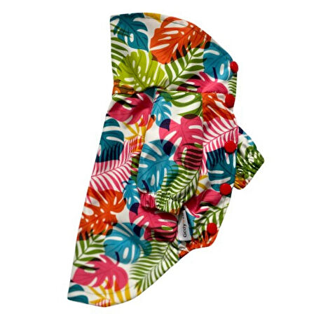Gedyco Colorful Palm Fileli Küçük Irk Köpek Yağmurluğu