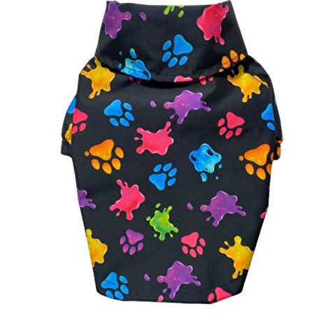 Gedyco Colorful Paws Polarlı Küçük Irk Köpek Yağmurluğu