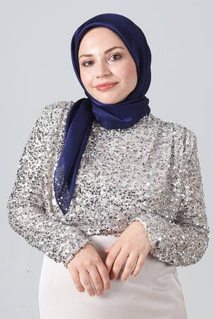 Harem Scarf Como Saten Eşarp V-4