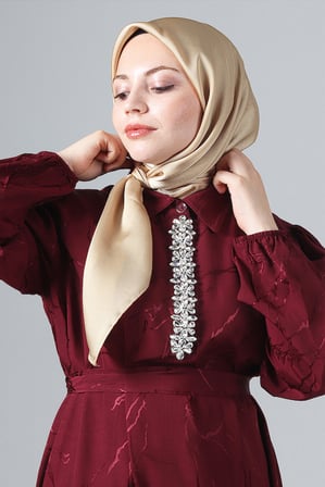 Harem Scarf Como Saten Eşarp V-73