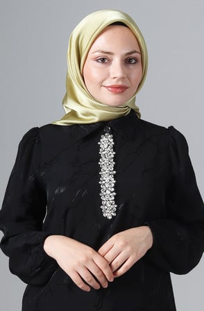 Harem Scarf Como Saten Eşarp V-81