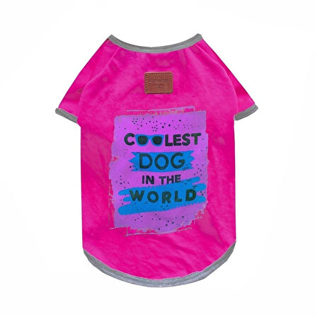 Alphadog Coolest Pembe Küçük Irk Köpek T-shirtü