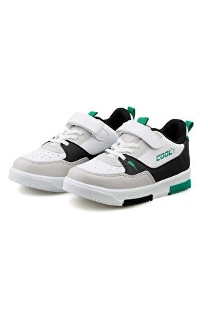 Cool Max Force Sneaker Çocuk Spor Ayakkabı Siyah Beyaz Kırmızı