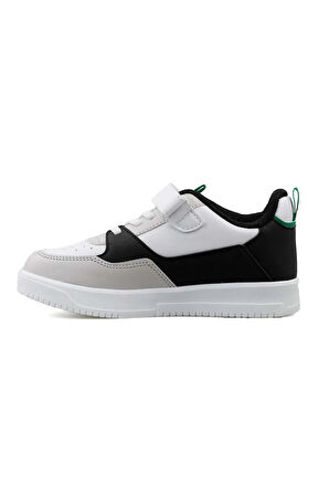 Cool Max Force Sneaker Çocuk Spor Ayakkabı Siyah Beyaz Kırmızı