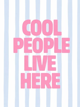 Cool people mavi pembe Pearlstone Tuval Sanat Kiti | Yarım İnci 3D Tablo Boyama Seti | Rhinestone 