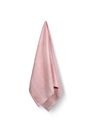 Doğal Pamuklu 3'lü Banyo Havlu Seti Soft Rare 30x50+50x90+90x150 Cm Pembe