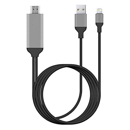 Apple Uyumlu Lightning to HDMI Görüntü Aktarıcı 1080P 60Hz HD Ekran Yansıtma Adaptörü