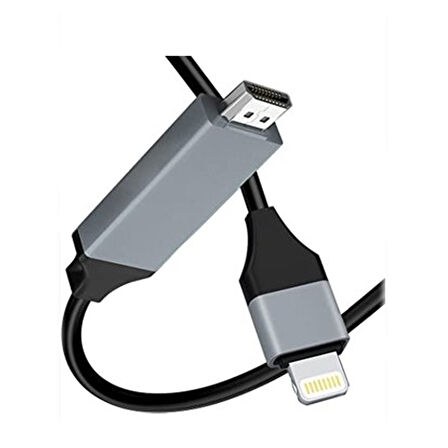 Apple Uyumlu Lightning to HDMI Görüntü Aktarıcı 1080P 60Hz HD Ekran Yansıtma Adaptörü