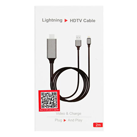 Apple Uyumlu Lightning to HDMI Görüntü Aktarıcı 1080P 60Hz HD Ekran Yansıtma Adaptörü