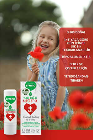Siveno %100 Doğal Yaz Seti 100 ml Sinek Kovucu+Yatıştırıcı Stick+Tamanu Yağlı Güneş Losyonu