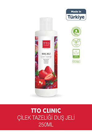 TTO Clinic Çilek Tazeliği Duş Jeli Panthenol İle Cildinizi Onarın
