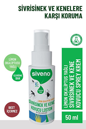 Siveno %100 Doğal Yaz Seti Sinek Kovucu+Yatıştırıcı Stick+Leke Karşıtı Güneş Losyonu