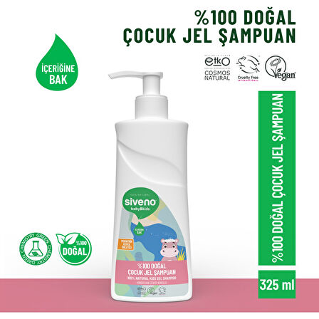 Siveno %100 Doğal 4'lü Çocuk Günlük Bakım Seti Çocuk Jel Şampuan+Çocuk Köpük Sabunu+Çocuk Diş Macunu+Kolay Saç Tarama Spreyi
