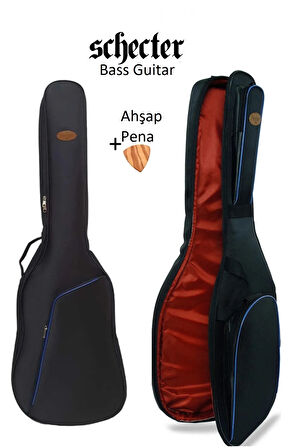 Profesyonel Ultra Koruma 20 Mm Pedli Schecter Bas Gitar Bass Gigbag Tasima Kılıfı Su Geçirmez