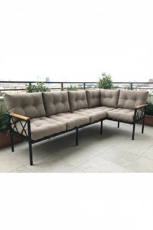 Miami Köşe Koltuk Takımı , 3+2 Balkon-bahçe-kafe-çay Seti-koltuk Takımı-mutfak Köşesi